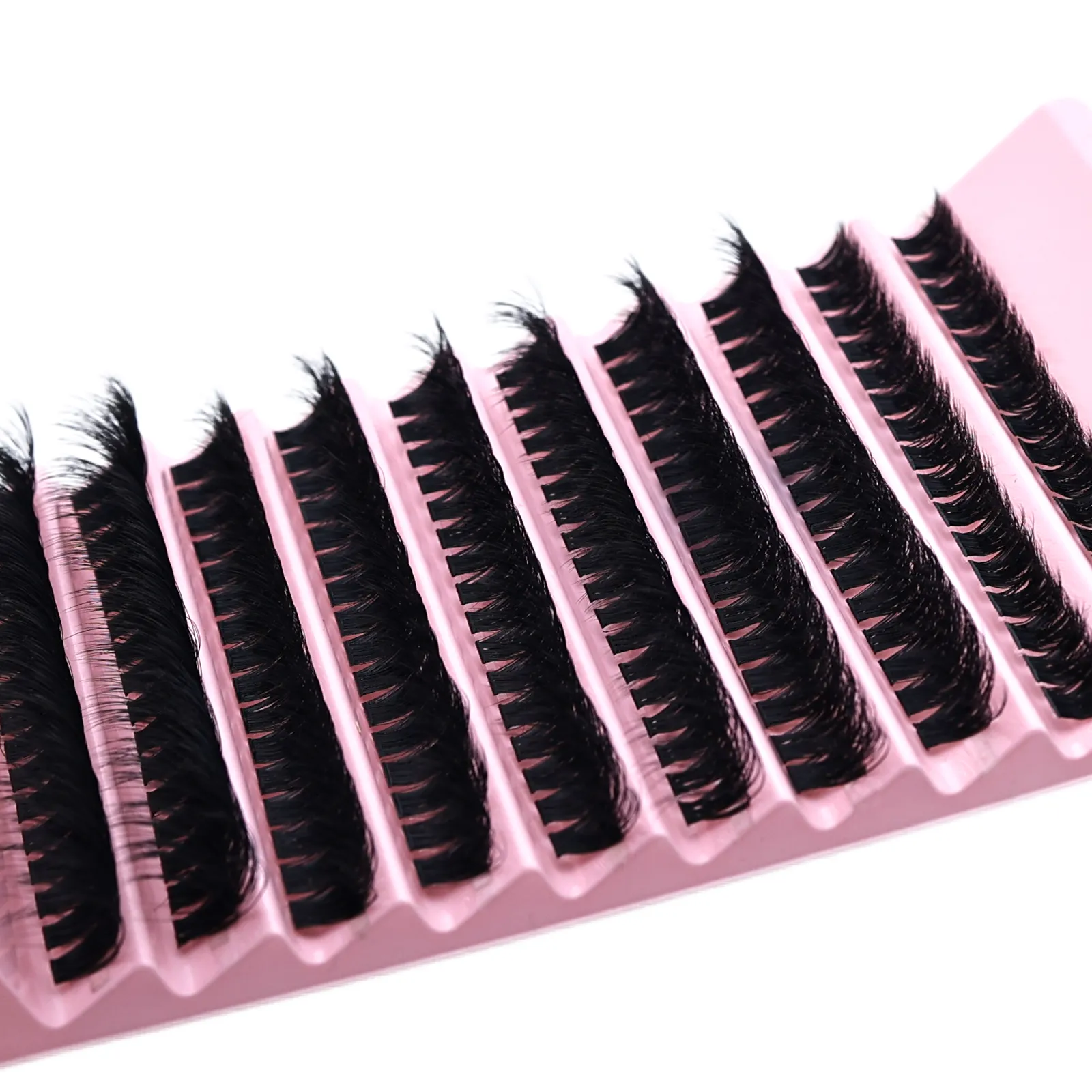 DIY Cluster Lash Extensions D Curl Fluffy Individual Lashes Segmented Reusable False Eyelash Clusters Beginners Home Eye Makeup — image 5