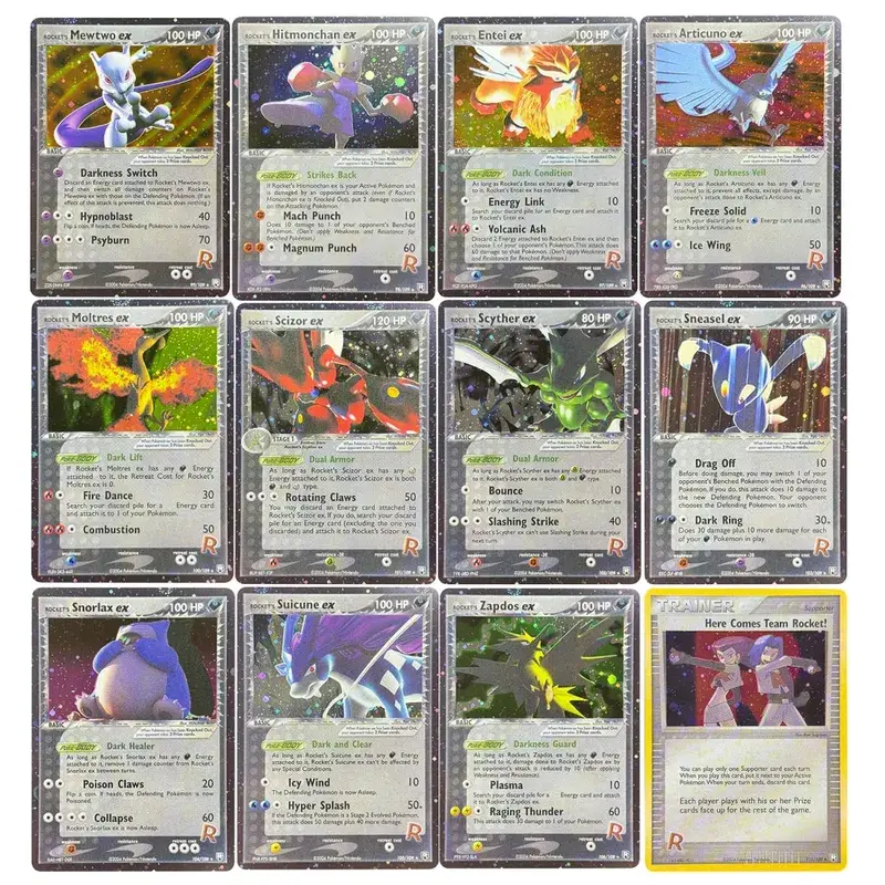 Proxy Cards Team Rocket Returns (TR) Rocket’s Moltres Rocket’s Sneasel Treecko Star Dark Ampharos Azumarill Mudkip Star — image 38
