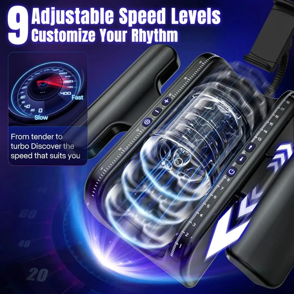 Thrusting High Speed Male Masturbator Machine Automatic Telescopic Masturbation Cup Handsfree Sex Toys for Male Masturbator — image 2