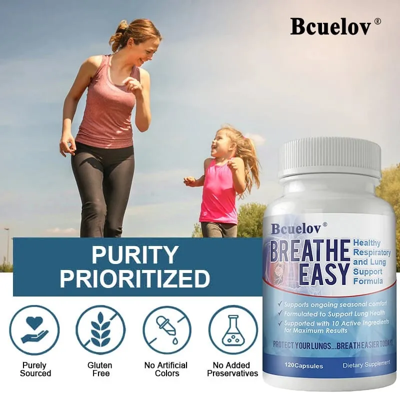 Lung Health Supplements - Helps Strengthen Comfort To The Lungs and Bronchial System Supports Clear Lungs and Easy Breathing — image 2