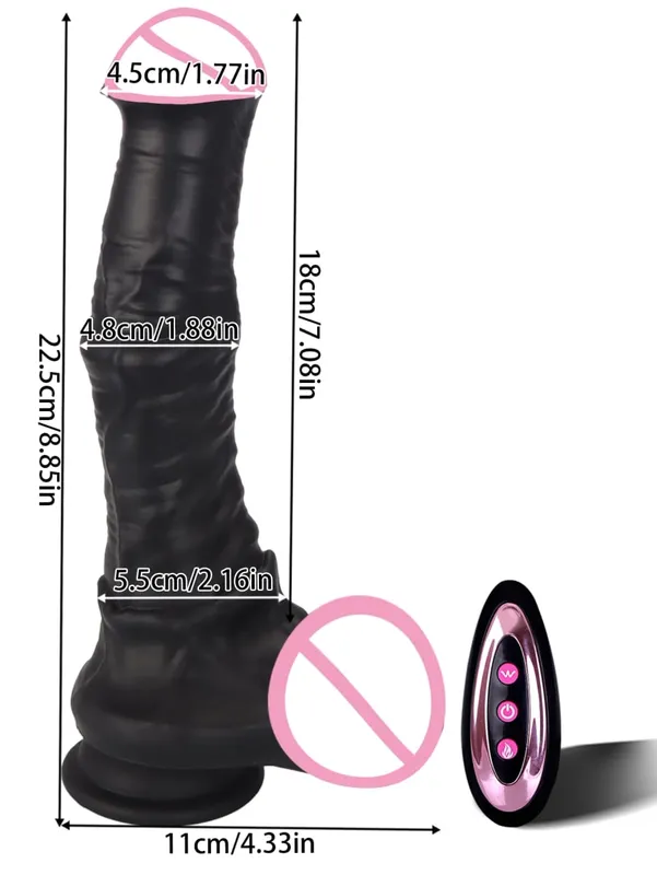 Big Telescopic Dildo Sex Toy Vibrator Dildo Remote Control Thrusting Vibration Penis Monster Dildos Vagina Anal G Spot Massager — image 8