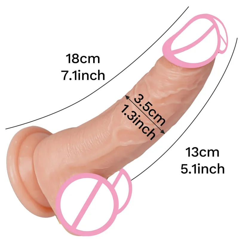 Realistisk dildo med sugkopp Enorma dildos Sexleksaker för vuxna för kvinnor män Fake Dick Stor penis Anal Butt Plug Erotisk Sex Shop 18+ — image 18