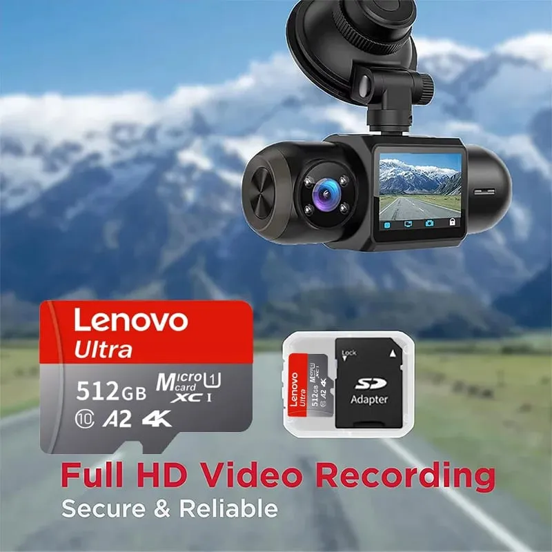 Lenovo High Speed Micro SD Memory Card 512GB 4K Full HD Video Compatible with Phone GoPro Action Camera 64GB 128GB 256GB — image 4