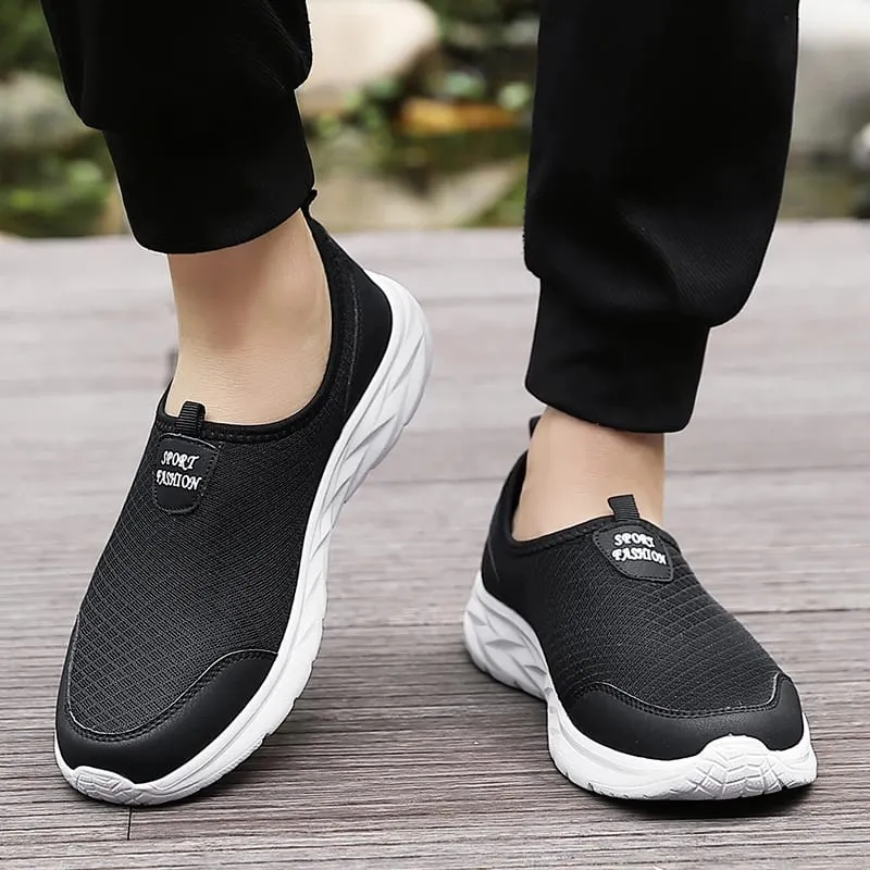 2023 Lätta män Casual Shoes Andas Slip on Man Casual Sneakers Anti-halk Herr Flats Outdoor Walking Shoes Storlek 40-47 — image 6