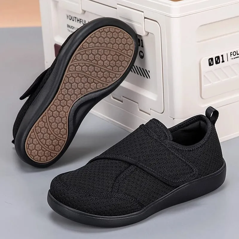 Open Shoes for Elderly Adjustable Diabetic Shoes Swollen Foot Fat Wide Hallux Valgus Bunion Orthopedics Thumb Eversion Men Women