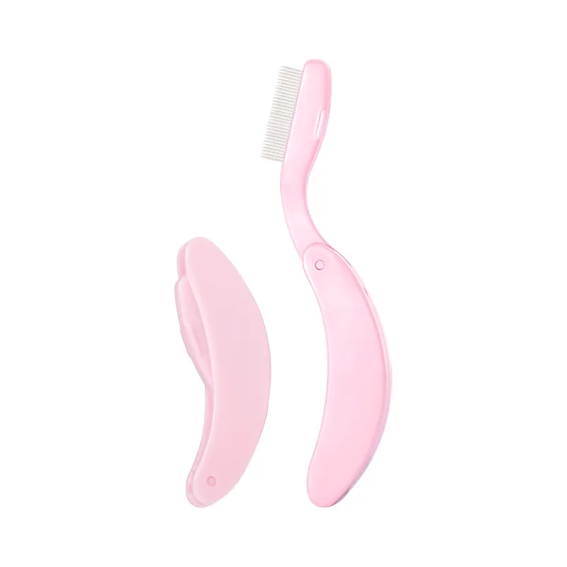 1Pc Curved Design Eyelash Brushes Combs Folding Separator Stainless Steel Eyelash Combing Tool Beauty Portable — image 5