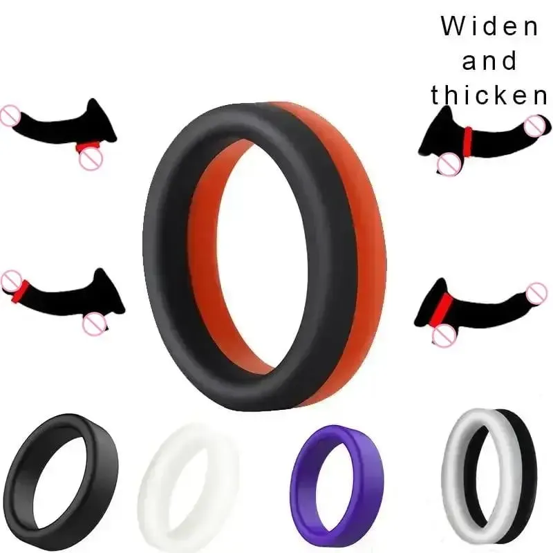 1/3 Pcs Men Penis Ring Silicone Cock Rings Male Lock Ejaculation Scrotal Ball Stretcher Anillo Hombre Cockring Sex Toys For Men — image 2