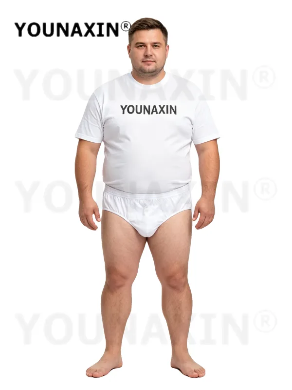 7 Pieces Overweight Men's Big And Tall White Briefs Cotton Plus Size Underwear Panties Undies L XL 2XL 3XL 4XL 5XL 6XL 7XL 8XL — image 12