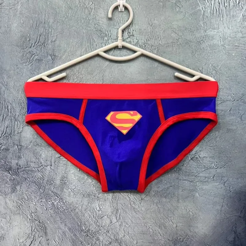 Cuecas esportivas masculinas dos desenhos animados impressos cuecas masculinas sexy shorts calcinha masculina respirável elástico breve cuecas homem