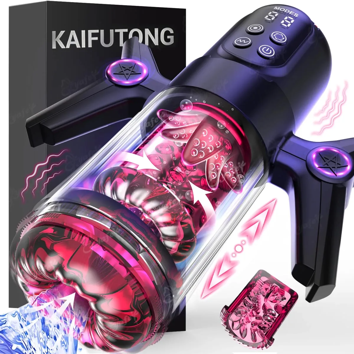 Awtomatikong Teleskopikong I-rotate ang Pagsususo ng Lalaking Blowjob Masturbator na may Handle LCD Penis Pump Pocket Pussy Mga Laruan ng Pang-adultong Pang-Sex para sa Mga Lalaki 18 — image 1