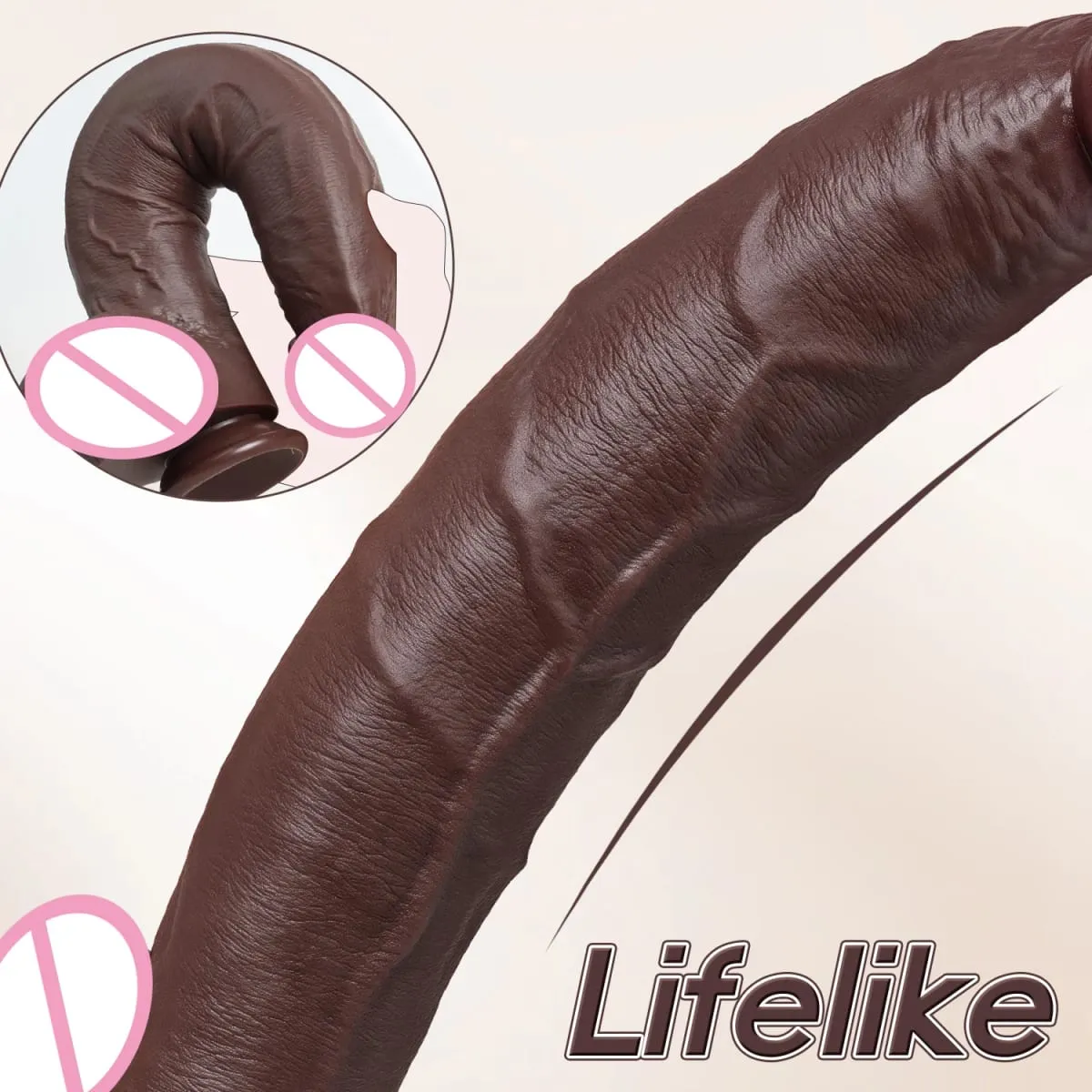 Superdimensionado realidade vibradores super longo butt plug silicone para lndividuals masturbadores para homens mulheres gay vibrador sextoys sex shop 18 + — image 4