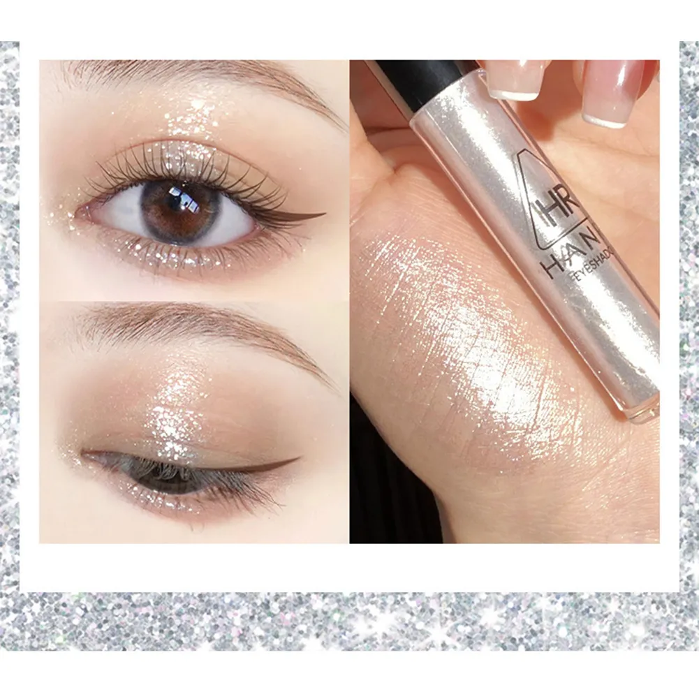 Fard à paupières nacré fin et scintillant, liquide imperméable, maquillage pour les yeux, liquide éclaircissant, fard à paupières nacré, paillettes — image 4