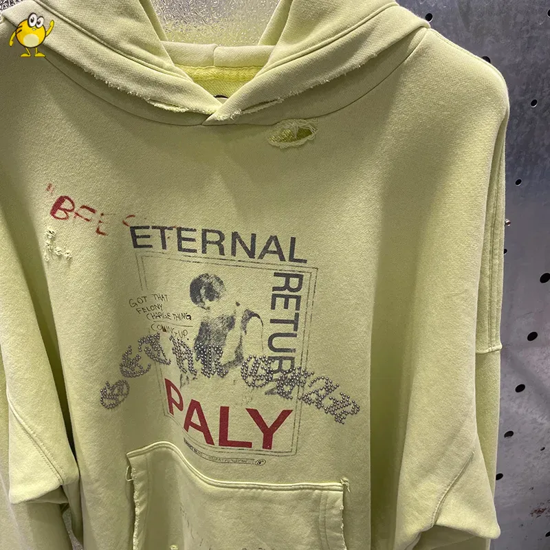 Washed Blue PALY Hoodies Men Woman Vintage Damaged Hole Old Casual High Quality Hip Hop Fashion Zipper Sweatshirts — image 11