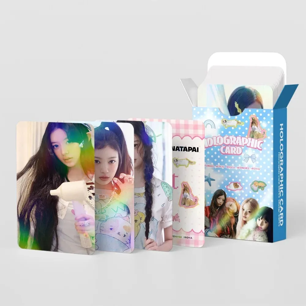 124 Laser Cards Girl Group New Album MAMIHLAPINATAPAI Flash Cards Star Stickers LOMO Greeting Cards Support Gift — image 5