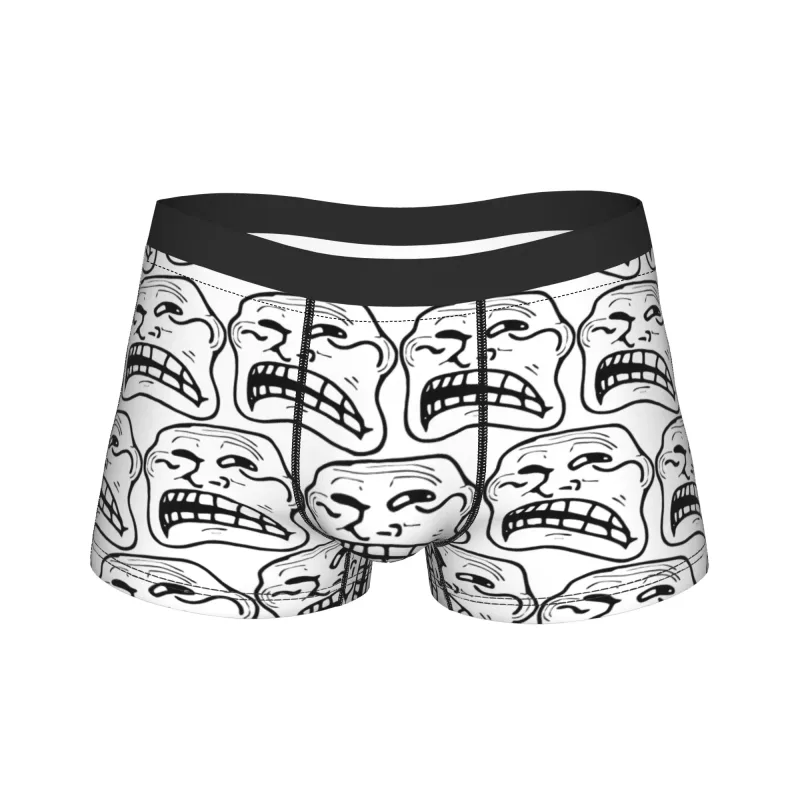 Rage Comic Trollfac Trunk Funny Anime Pouch Underwear Hot Sale Pattern Boxer Brief Kumportableng Panlalaking Panloob Plus Size
