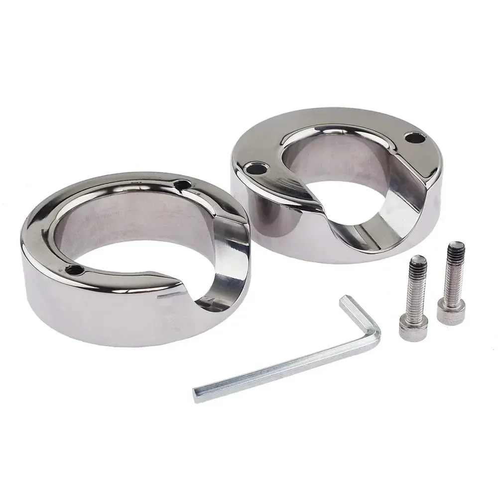 Sex Toys for Men Cock Lock Ring Testis Weight Stretchers Scrotum Pendant Ball Penis Trainer Restraint Stainless Steel Sexy Rings — image 2