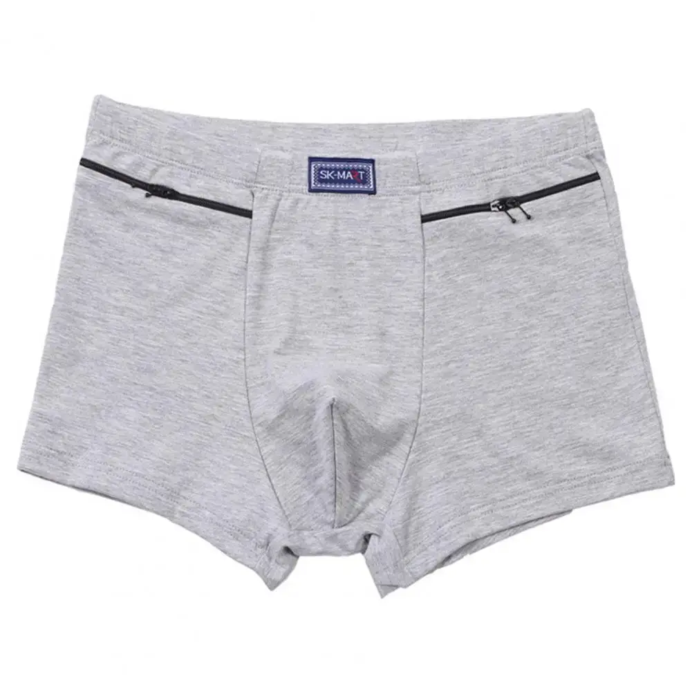 Bolsos masculinos roupa interior anti-roubo cuecas boxer sem costura elástica calcinha masculina de algodão u-bump shorts masculinos roupa diária — image 4