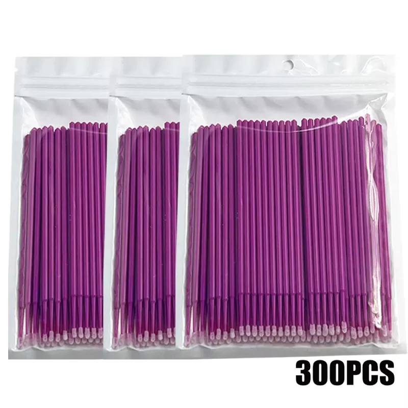 300/2000pcs MicroBrush Eyelash Cleaning Brush Lash Extension Individua Tools For Eyelashes Removing Swab Micro Makeup Brushes