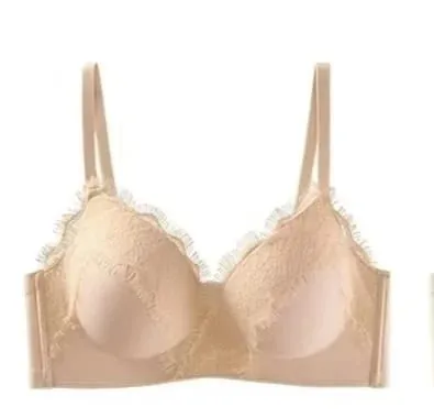 2026 Super Thick 10CM Sexy Lace Bra Flat Chest Special Lingerie Small Breast Gathering No Steel Ring Special Thick Cup Bra