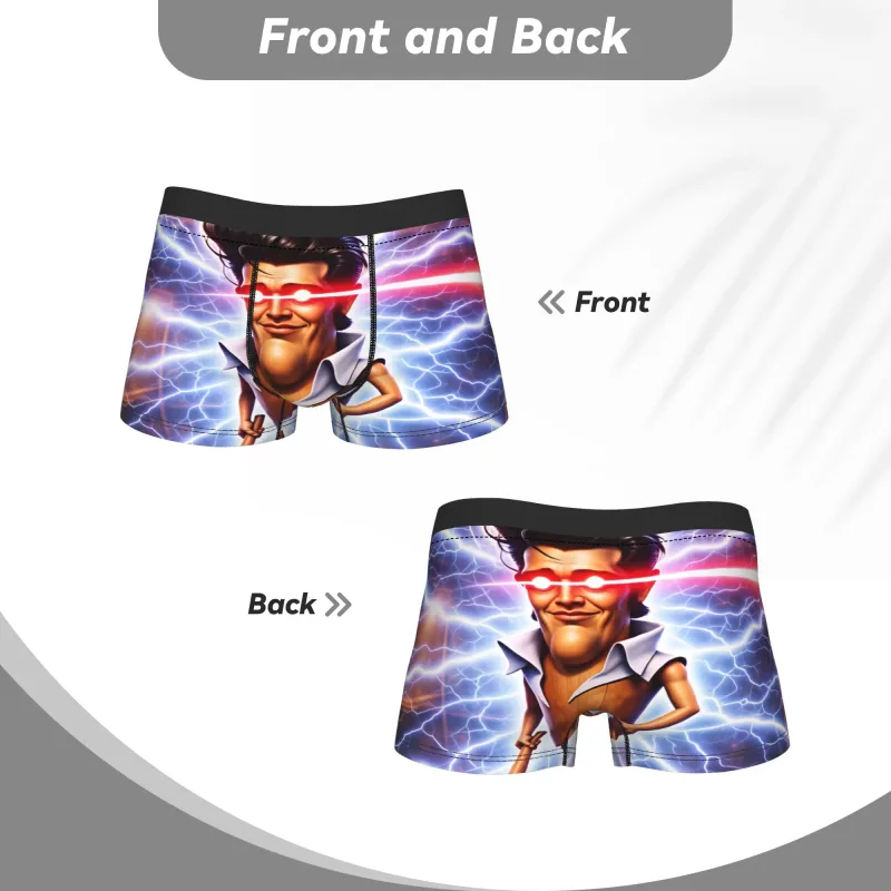 Charlie Kirk Meme Boxer Shorts Bolsa Cueca de Alta Qualidade Alfândega Shorts Cuecas Novidade Calcinhas Masculinas Plus Size 2XL — image 4