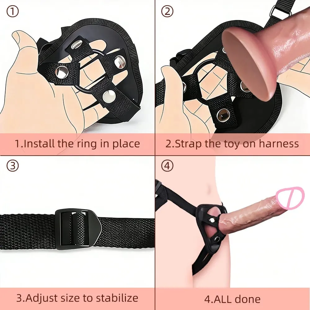 Wearable Realistic Strapon Dildo Sex Toys for Women Fake Dick Anal Penis Thick Butt Plug Vagina Masturbator Adult Cock Dick — image 6