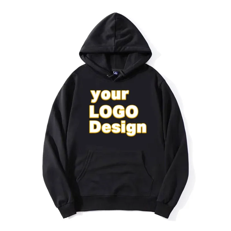 Anpassade huvtröjor DIY Text Logotyp Bildtryck Högkvalitativ Luvtröja Anpassad Sport Casual Sweatshirt Personlig julklapp — image 4
