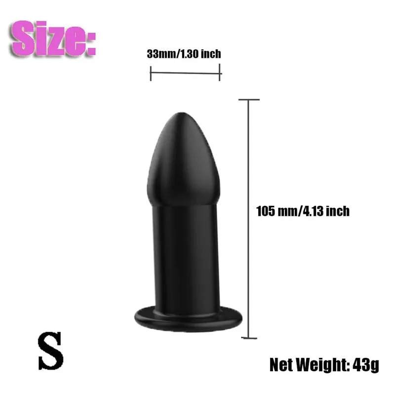 Hollow Anal Butt Plug Vaginal Dildo Speculum Peeking Vagina Expander Tunnel Anus Dilator Lavemang Vuxen Sexleksaker för kvinnor Gay Män — image 12