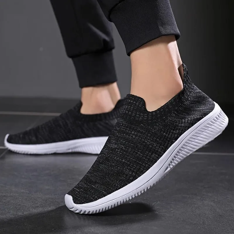 Mesh Men Shoes Breathable Sneakers Men Fashion Casual Walking Running Shoes Slip on Lightweight Mens Loafers Zapatillas Hombre — image 4