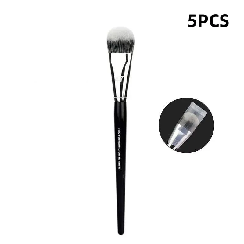 No. 47 Bevel Angle Foundation Brush with plastic cover Professional Slope Liquid Foundation BB Cream Makeup Brush 1/2/3/4/5 PCS — image 11