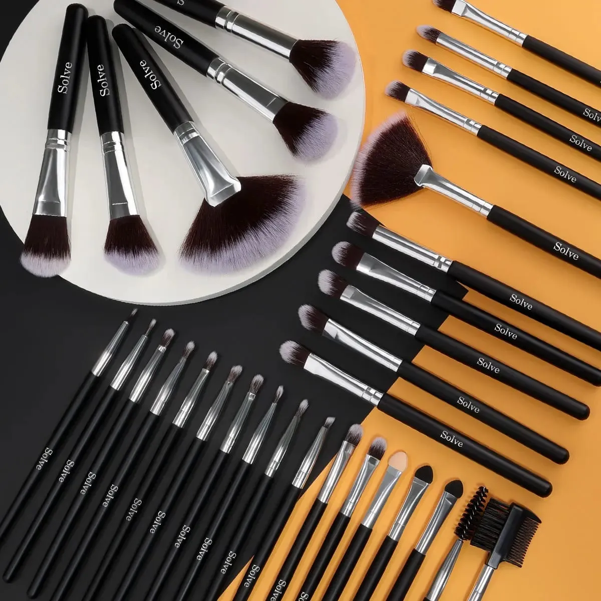 32Pc Makeup Brush Set Cosmetic Tools for Powder Eye Shadow Foundation Blush Blending Beauty Makeup Brush Kit for Makeup Starters — image 6