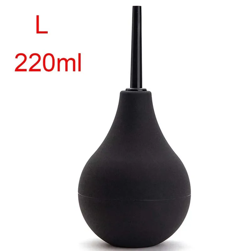 Lavemang Rengöringsbehållare Slidan Analrengörare Douche Bulb Design Medicinskt gummi Hälsa Hygienverktyg Sexleksaker För Kvinna/Man — image 9