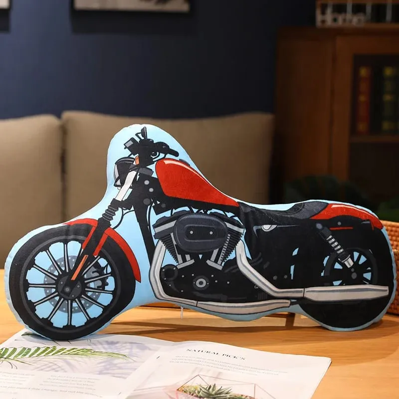 Transportation Vehicle Plush Pillow Recreational Vehicle Excavator Ambulance Airplane Motorbike Taxi Fire Truck Cushion Decor — image 13