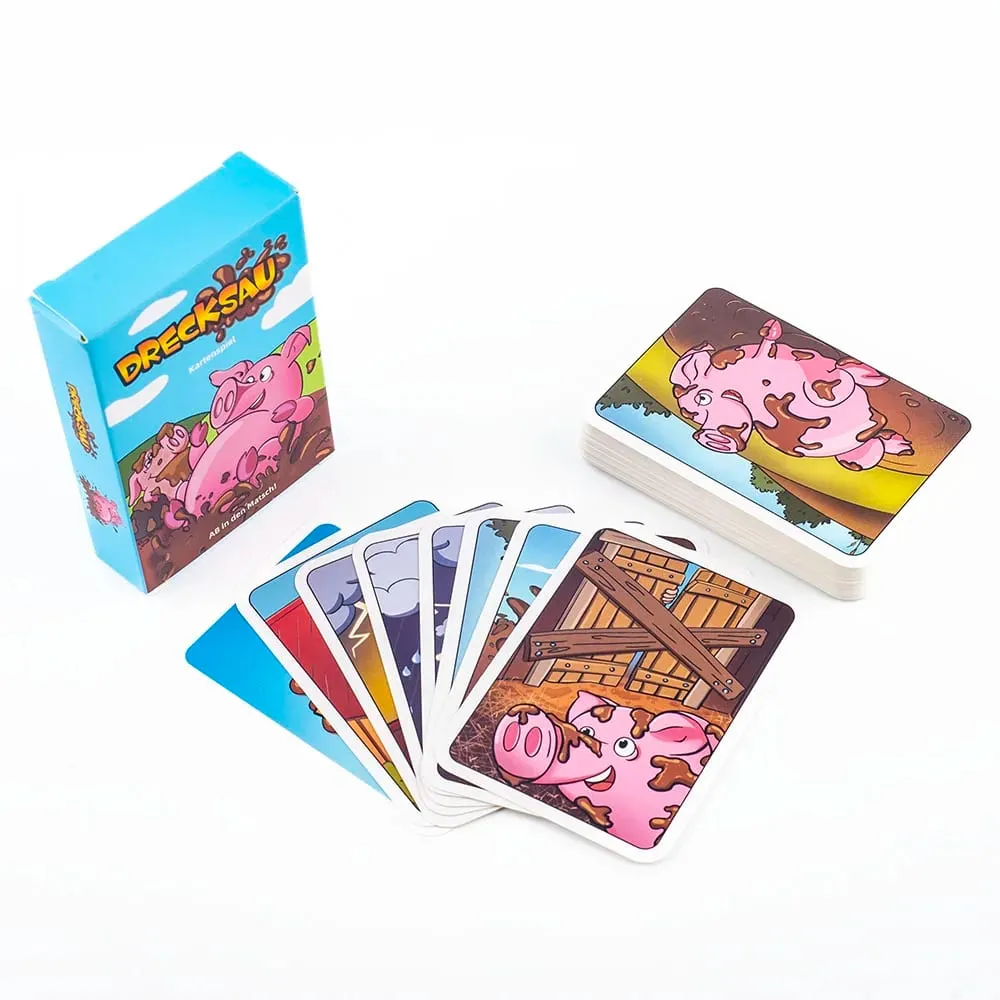 Drecksau Party Card Game 1Set 10.7*7.6cm Intellectual Board Game Fun Family Interactive Toy Gift for Party Gathering — image 1