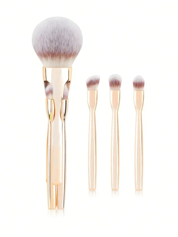 4-Piece Makeup Brush Set Featuring Professional-Grade Brushes Made from High-Quality Synthetic Fibers for a Luxurious Feel. — image 18