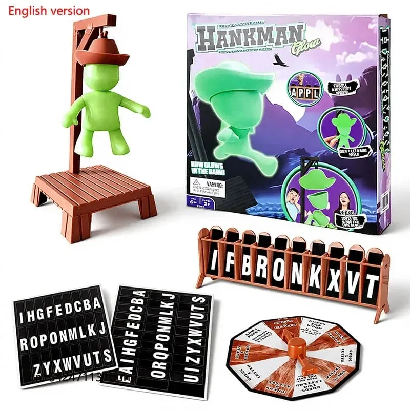 New Cowboy Magnetic Mysterious Executioner Guessing Game Gallows Collapse Tabletop Word Game Family Party Game Christmas Toy — image 8