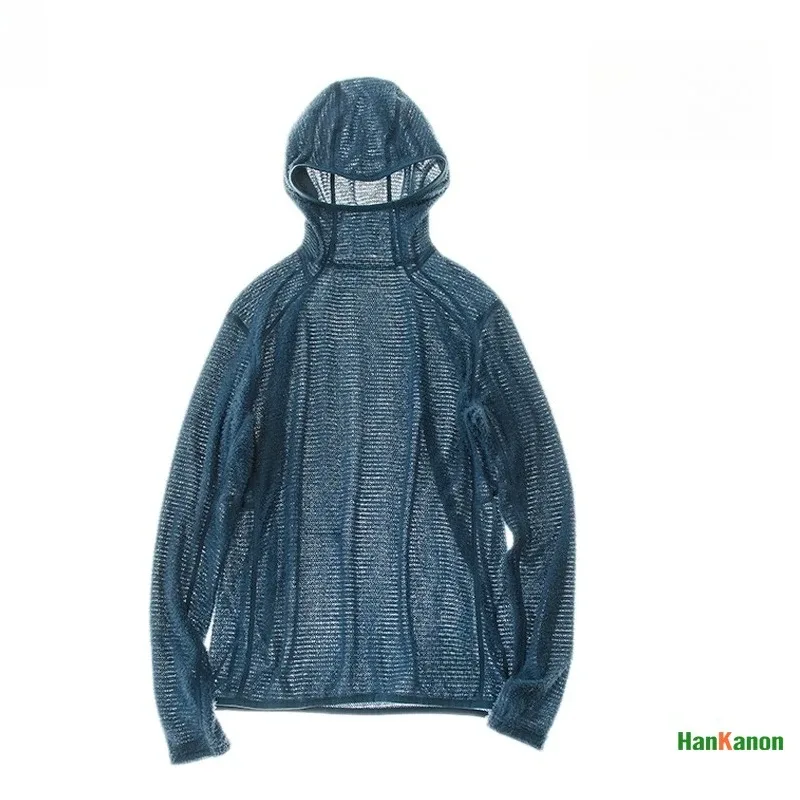 Thermolite® Lightweight Hooded T-Shirt Men's Long Sleeve Thermal Hoodie para sa Hiking Camping at Cycling Anti-Static at Anti-Pilling — image 9