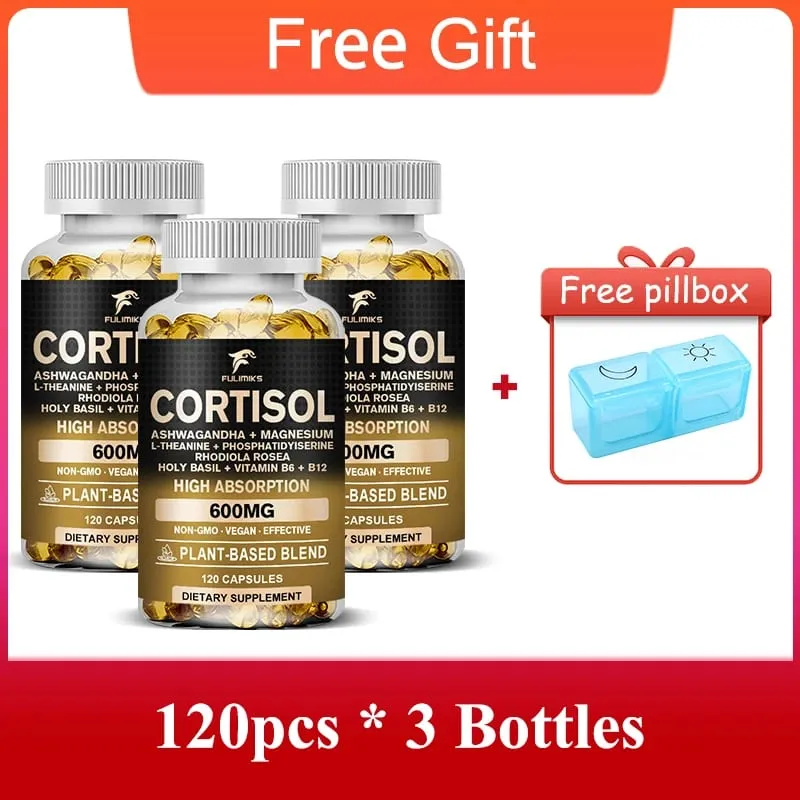 Premium Cortisol Capsules with Ashwagandha Rhodiola Support Cortisol Reducer Relaxation Maintain Calm Weight Loss & Adrenal — image 5