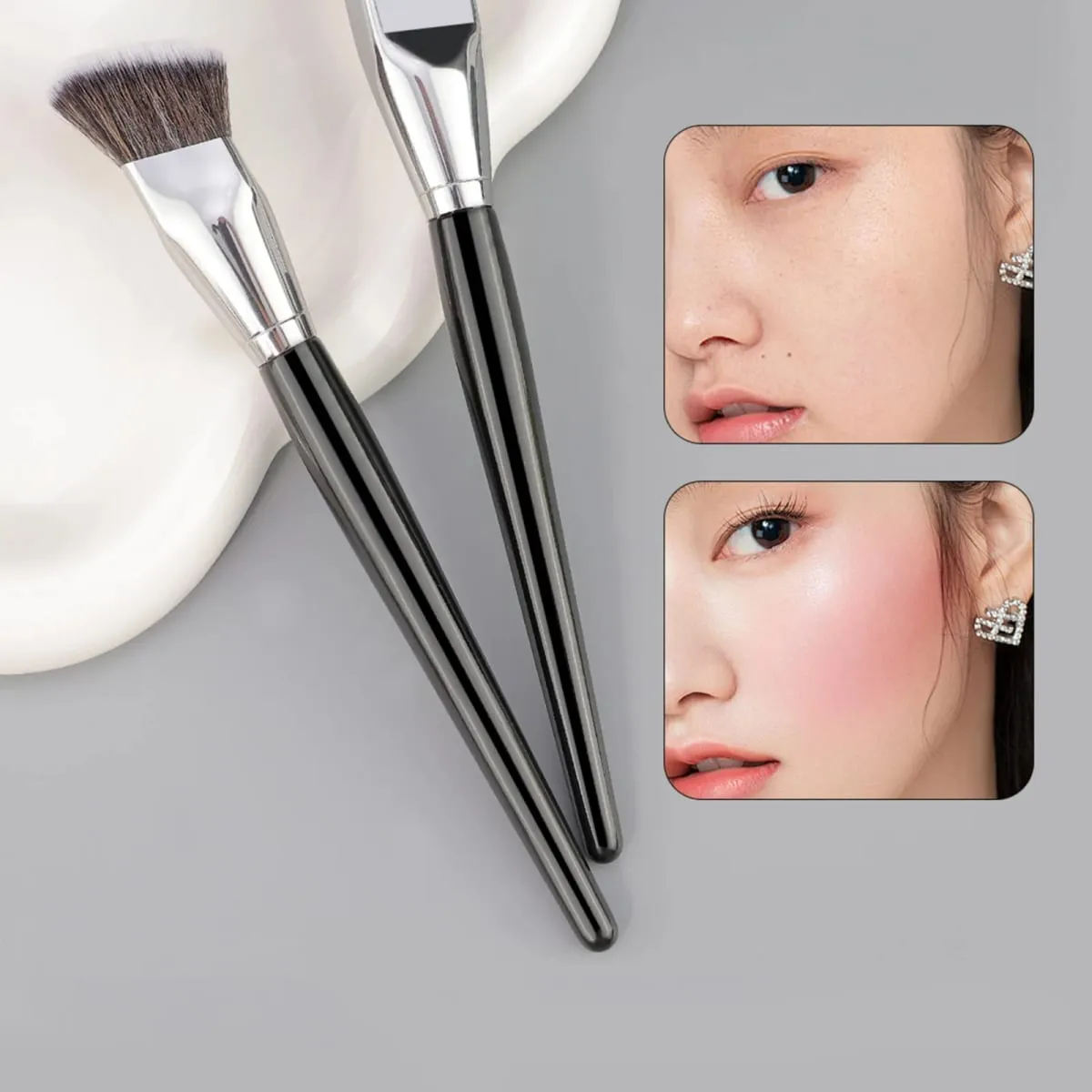 1/2pcs Soft Long Foundation Makeup Brush Suitable for Both Wet and Dry Use Delicate Makeup Tool — image 4