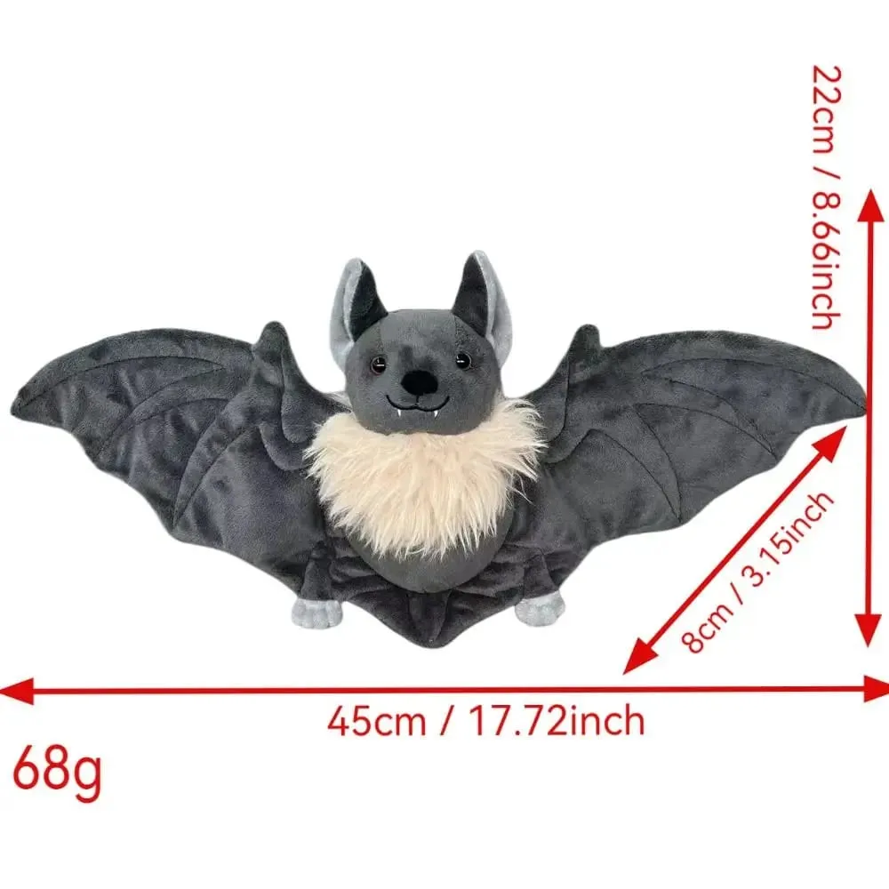 Large Huggable Design Stuffed Bat Plush Lifelike Stuffed Plush Toy Gift Bat Plush Toy Soft Bat Plush Christmas Party