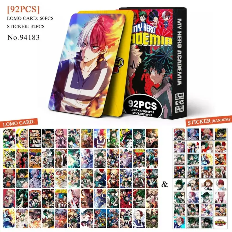 Tarjeta postal de Anime Attack on Titan Lomo, juguete Haikyuu boticario diarios Honkai Star Rail, tarjetas de colección con pegatinas de regalo — image 21