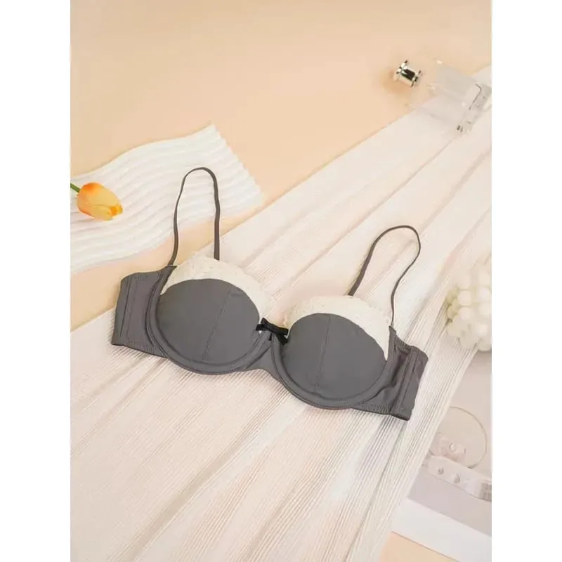 Sophisticated Sensual Lace Lingerie Women's Summer Bralette for Small Breasts Natural Shape No Empty Cup Beautiful Back Bra Set — image 3