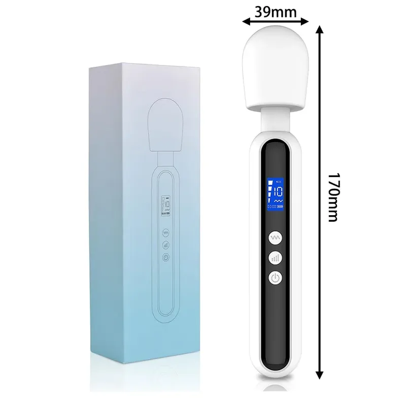 Soft Silicone Massage Wand Multi‑Size & Multi‑Color Optional Waterproof Adjustable Vibration Modes Portable Home Relax Tool