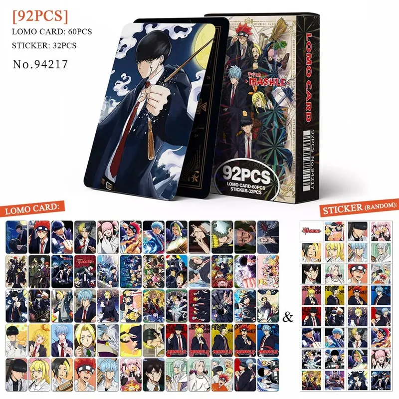 Tarjeta postal de Anime Attack on Titan Lomo, juguete Haikyuu boticario diarios Honkai Star Rail, tarjetas de colección con pegatinas de regalo — image 8