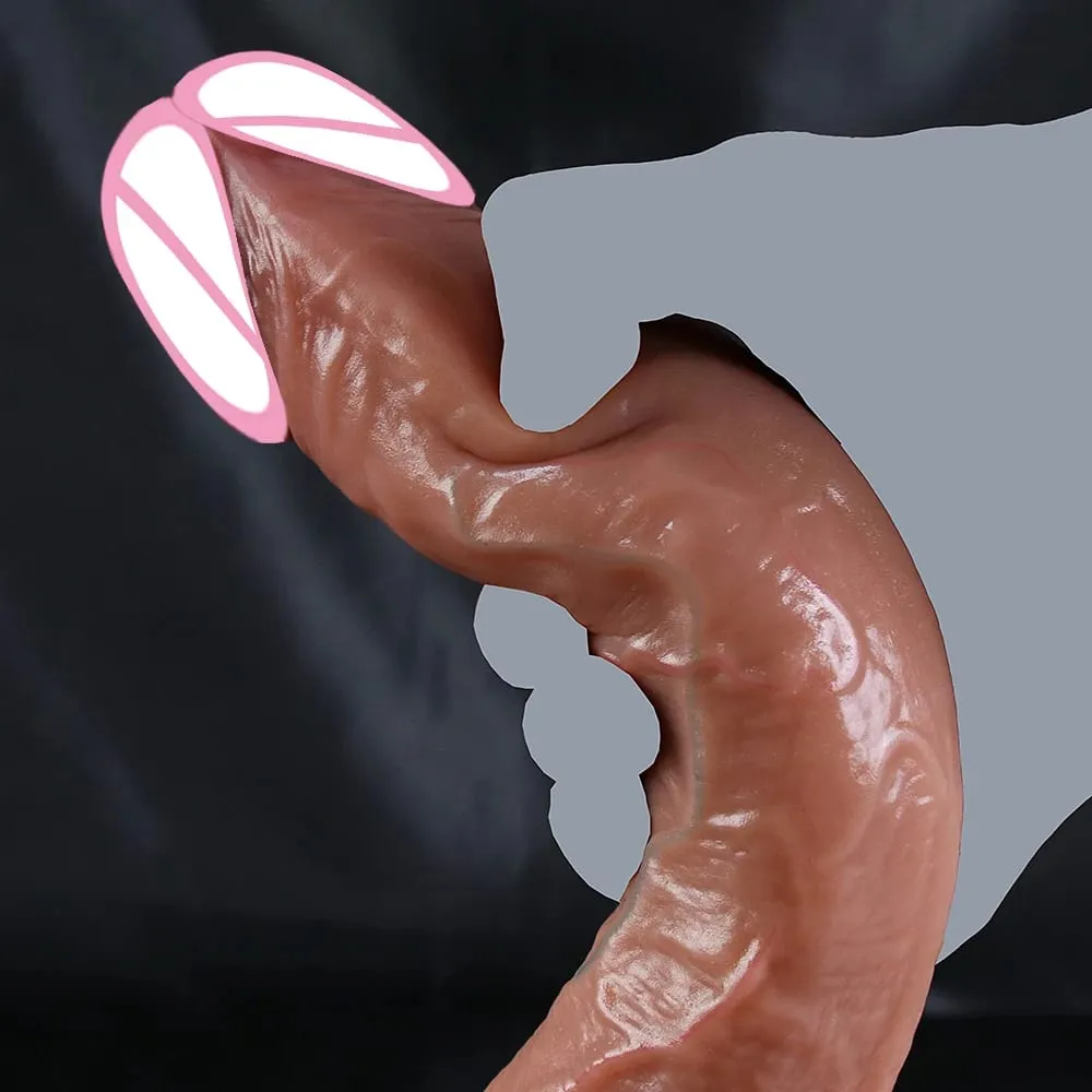 S/M/L Balat Pakiramdam Makatotohanang Dildo Malaking Malambot na Titi Double Silicone Matanda Mga Sex Toy na May Suction Cup Anal Dick para sa Babae Masturbator — image 6