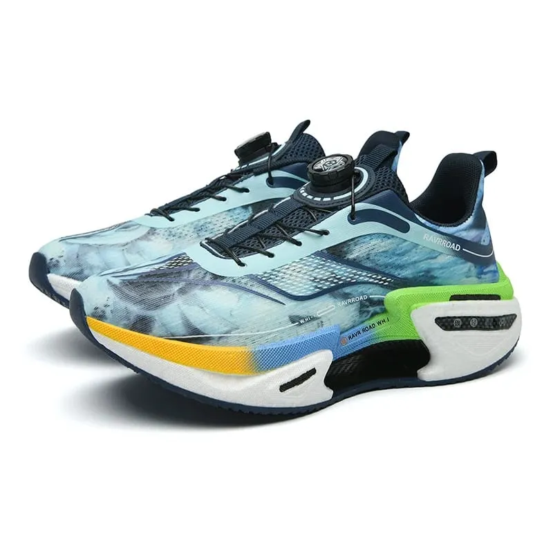 Elastic Speed Running Shoes for Men Carbon Plate Push Rotating Buckle Sports Shoes for Women Professional Shock-Absorbing — image 8