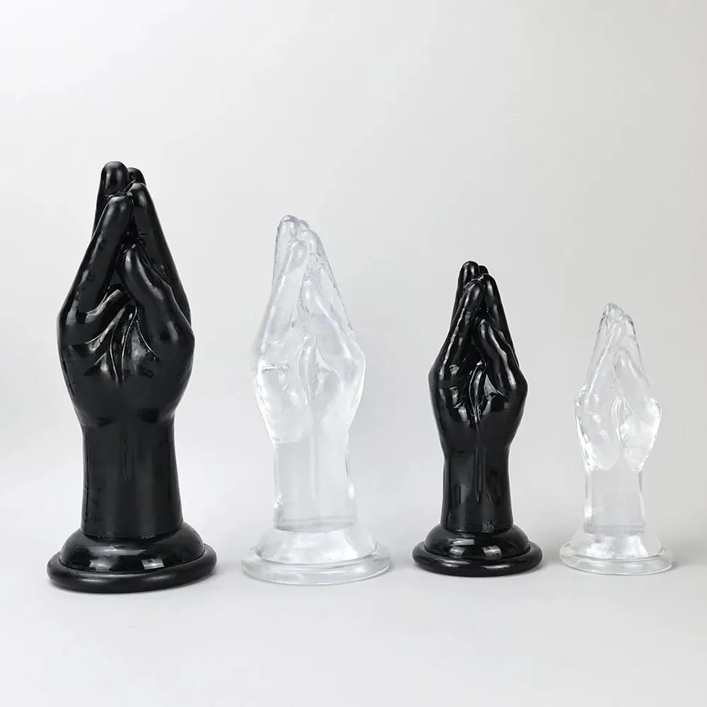4 Sizes Huge Hands Finger Anal Plug Clear Arm Anus Prostate Massage Big Butt Plug G Spot Masturbation Gay Sex Toys For Women Men — image 2