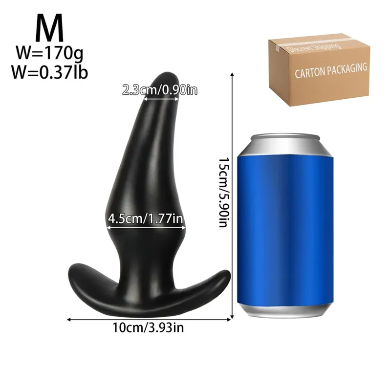 3 Different Sizes Anal Plug Soft Silicone Anal Butt Plug Stimulator Adult Sex Toys For Women Gay Prostate Massager Anal Trainer
