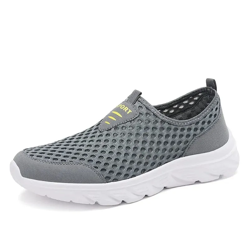 Breathable Mesh Shoes Men Slip on Male Casual Sneakers Anti-slip Mens Non Slip Flats Outdoor Walking Shoes for Man — image 10