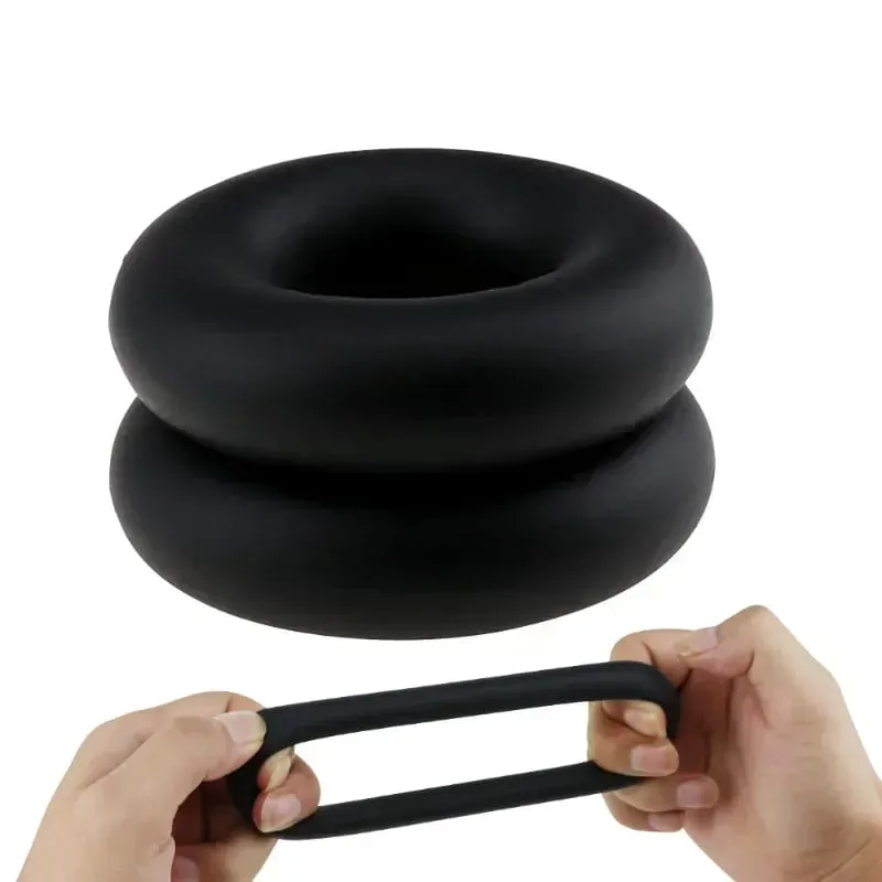 Silicone Penis Ring Lock Sperm Delay Rings para sa Mga Lalaki Gay Delay Ejaculation Soft Ring Adult Sex Toys Male Masturbator Cock Ring — image 6
