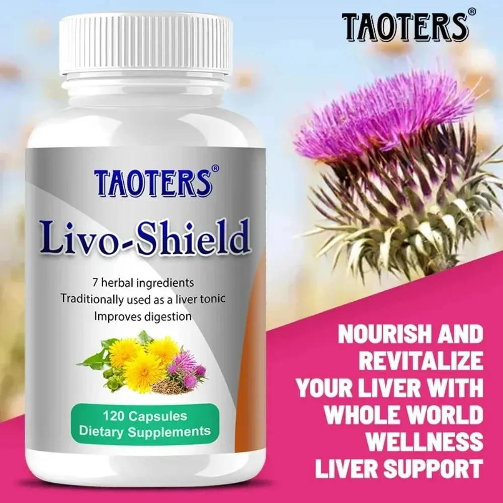 Organic Milk Thistle Extract Capsule & Dandelion for Antioxidant Detox Support Liver Health Function Herbal Supplement